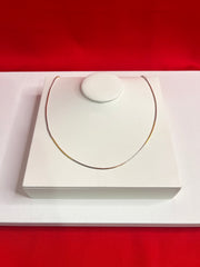 Pure Silver Three Tone Chain 18”