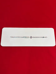 Pure Silver Kids Name Engraving Bracelet (KSR59)