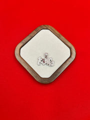 Iced King Drip Silver Pendant