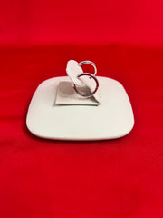 Pure Silver Hoops Earrings (HE34)