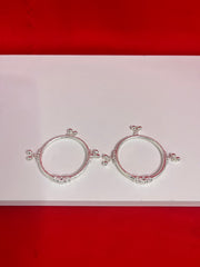 Pure Silver Ghungro Bangle Pair 2.0 (SB73)