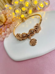 Authentic Rose-Gold Pandora Bracelet