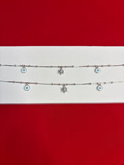 Pure Silver Adjustable Anklets (WA154)