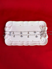 Pure Italian Silver Anklets (WA94)