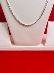 Rope Pure Silver Chain 22” Sc84