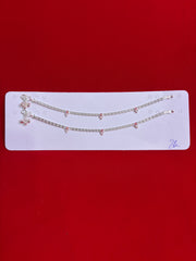 Pure Silver Anklets (7.5 Inch) (KA114)