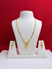 Pure Silver Gold Plated Necklace Set (GPS 1)