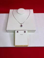 Pure Silver Pendant Set (WN136)