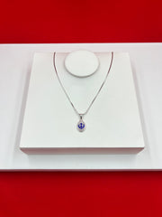 Khanda Sahib Silver Pendant Necklace