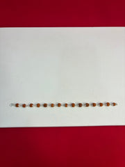 Pure Silver Rudhraksh Bracelet (MB157)