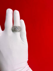 Pure Silver Women’s Cocktail Ring (Size 8) WR265