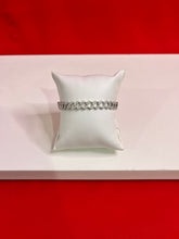 Men Silver Iced out Bracelet