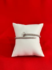Cartier Nail Bangle Bracelet Pure Silver 2.6 (SB54)