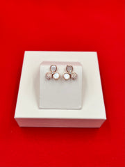 Rose gold Pure Silver Earrings