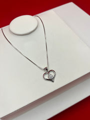Heart Pure Silver Necklace