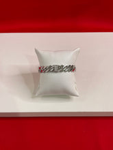Men Silver Iced Out Bracelet