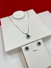 Emerald Square Glow Pendant Set