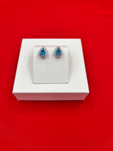 Beautiful SkyBlue Silver Stud Earrings