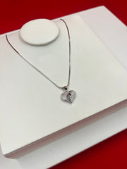 Heart Silver pendant Necklace