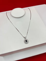 Midnight Radiance Pendant Necklace