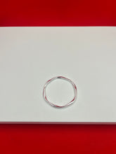 Elegant Twisted Silver Bangle 2.2