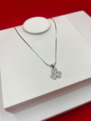 Three-Leaf Clover Pendant Necklace (WN114)