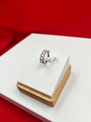 Silver Iced Band size 8 (MR149)