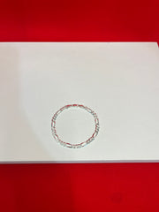 Men’s Pure Silver Figaro Bracelet (MB62)