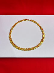 Pure Silver 24K Gold Plated Chain 20”