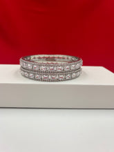 Pure Silver Full Stoned Bangles 2.8 (SB52)