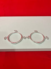 Pure Silver Bangle Pair 2.2 (SB61)