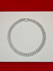 Iced-out Pure Silver Chain 20.5”