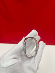 Rectangular Pure Silver Bangle Bracelet 2.3