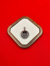 Crown Circle Silver Pendant