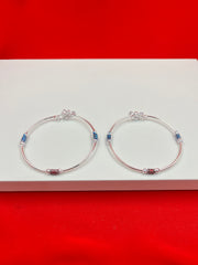 Bangle style Anklets (Pure Silver)