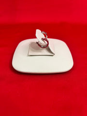 Pure Silver Hoops Earrings (HE46)