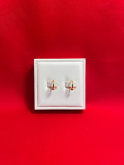 Pure silver Hoops 24k gold plated