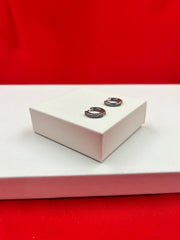 Pure Silver Hoops Earrings