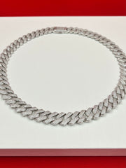 Iced-out Pure silver Chain 20”