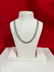 Iced-out Pure Silver Chain 20”