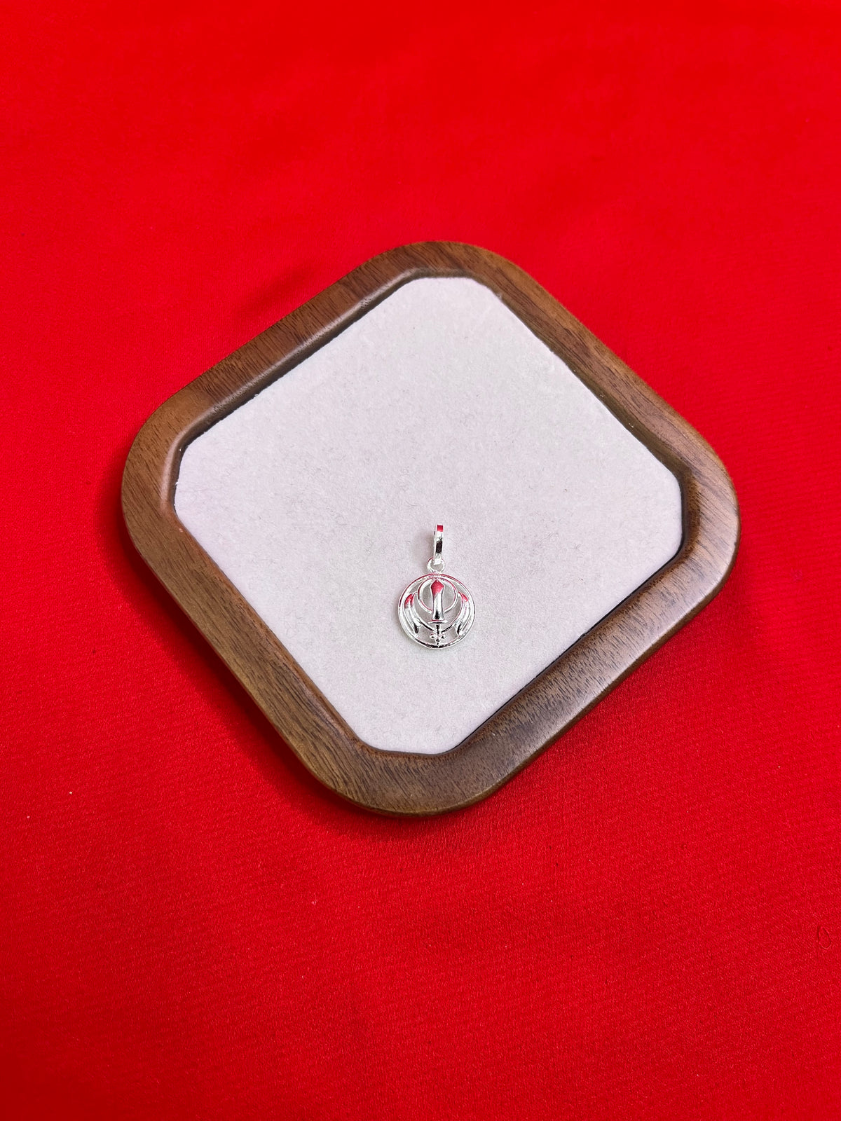 Pure Silver Khanda Sahib Pendant (SP60)