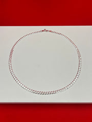 Cuban Pure Silver Chain 24”