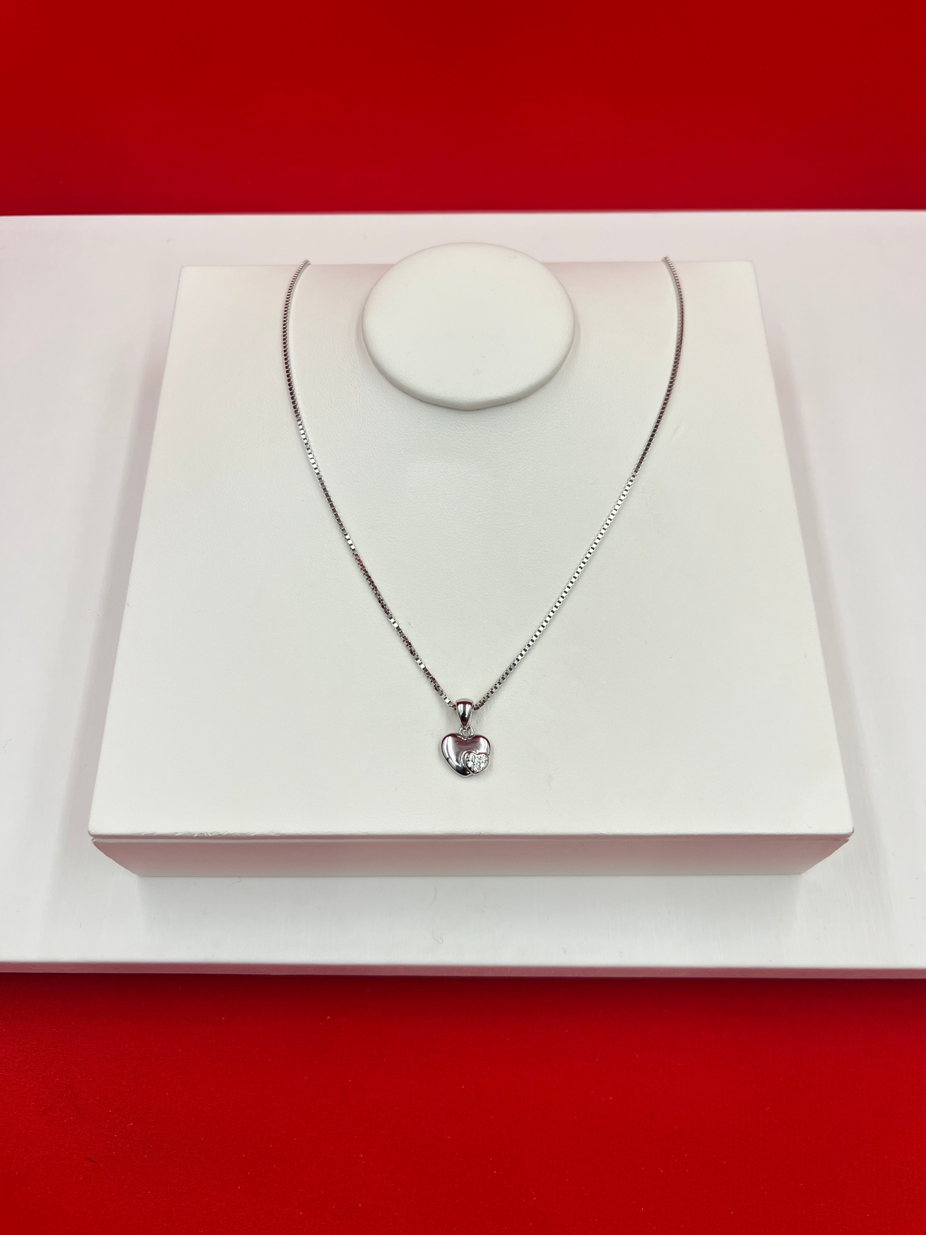 Heart Sparkle Pendant Necklace