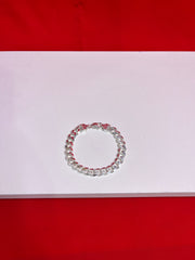 Men Pure Silver Cuban Bracelet Mb32