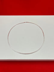 Cuban Pure Silver Chain 20” Sc91