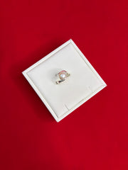 Pure Silver Pearl Ring Size 7 (PR16)