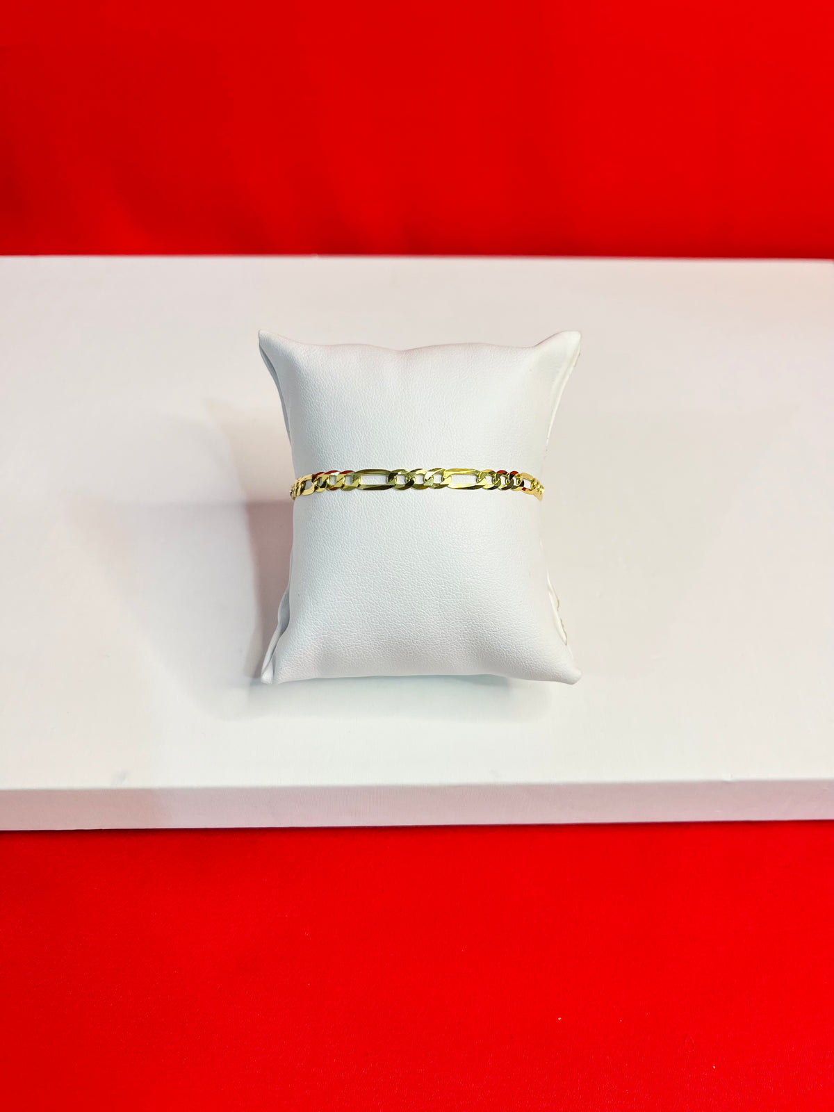 Pure Silver Gold Plated Bracelet (7.5 inch) Mb69