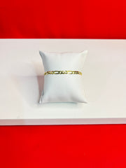 Pure Silver Gold Plated Bracelet (7.5 inch) Mb69
