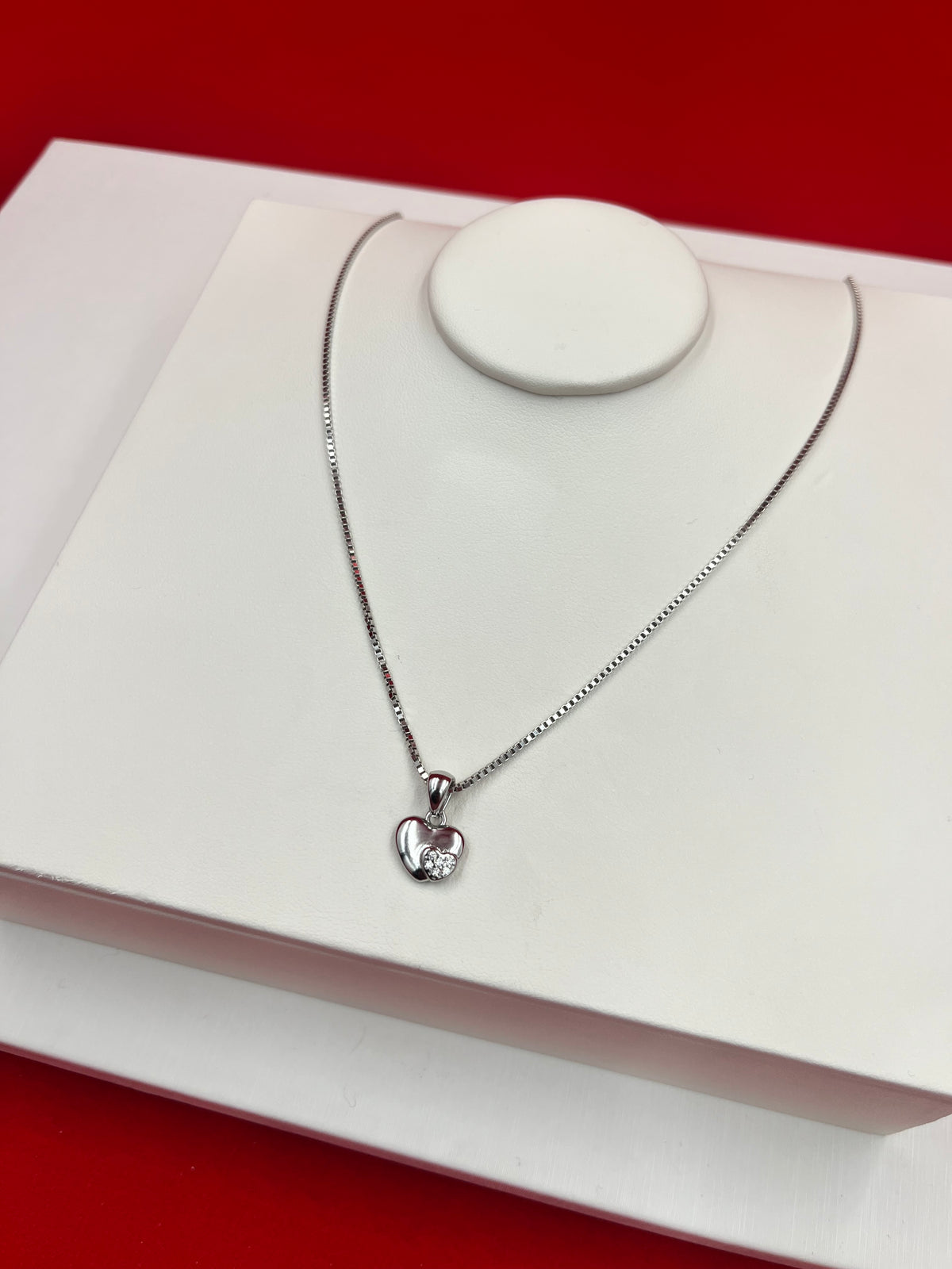Heart Sparkle Pendant Necklace