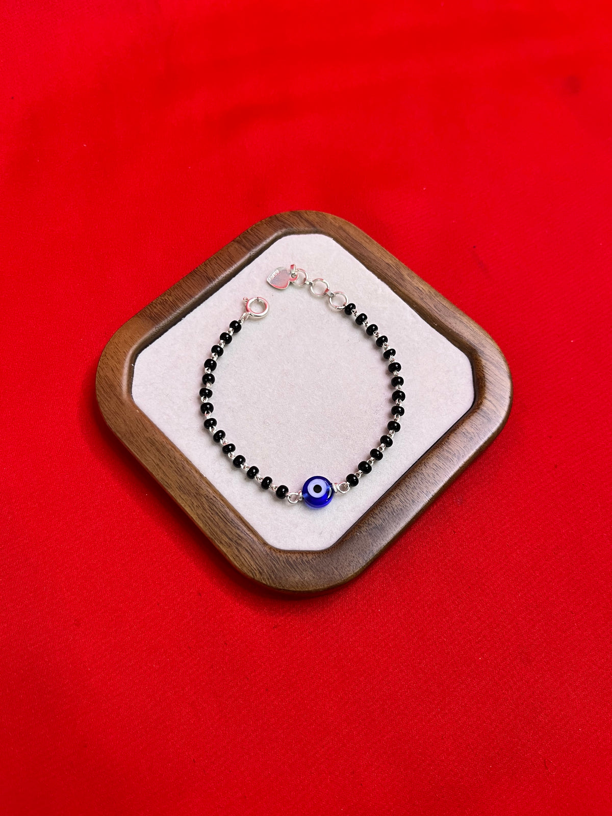 Evil Eye Black Beads Bracelet (Najariye) (WB109)